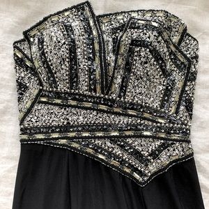 Terani Couture - Strapless Beaded Gown